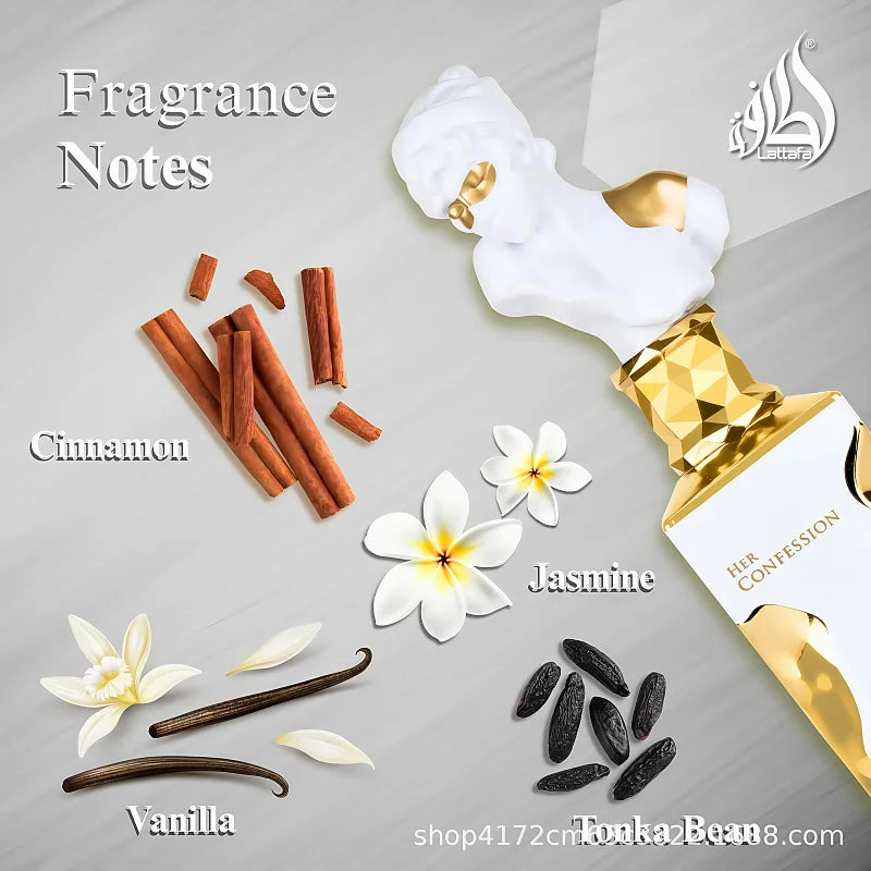 100ml Middle East Arab Men's Long-Lasting Confession Eau De Toilette Spray Charming Alluring Gift Box Perfume