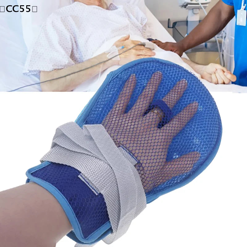 1 Pcs Medical Restraint Glove Detachable Bedridden Patient Anti Fall Hand Constraint Protector Anti Scratch Fixed Glove〔CC55〕
