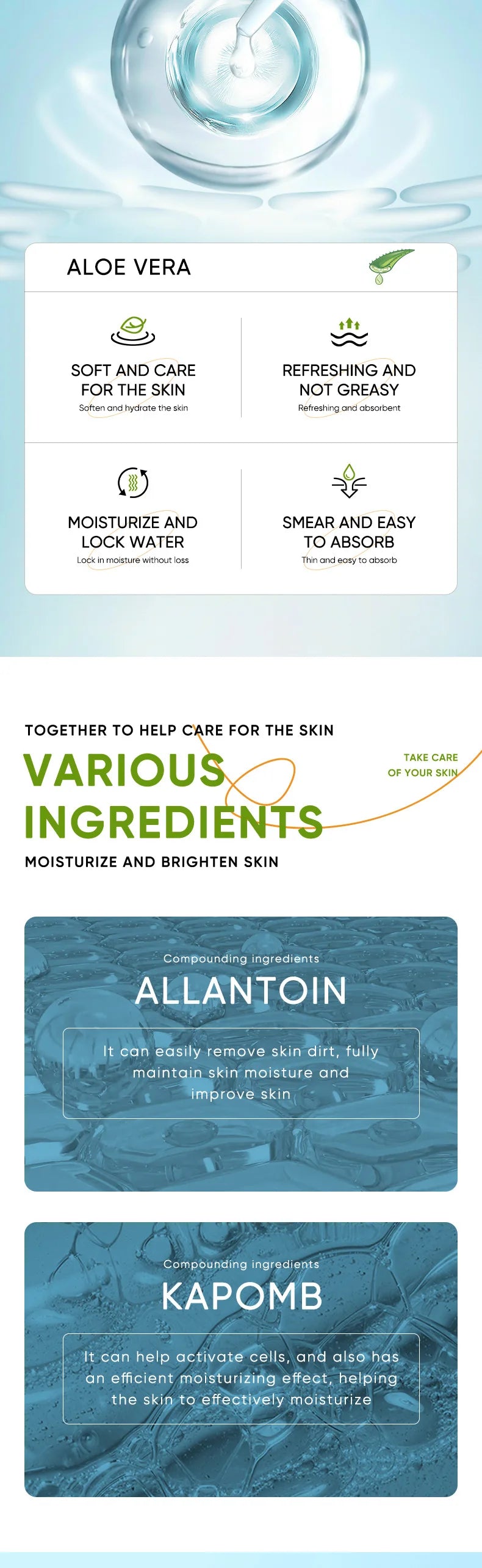 SADOER Exfoliating Aloe Vera Gel Facial Cleanser Deep Cleansing Exfoliant Gentle Tender Face Exfoliation Facial Exfoliator