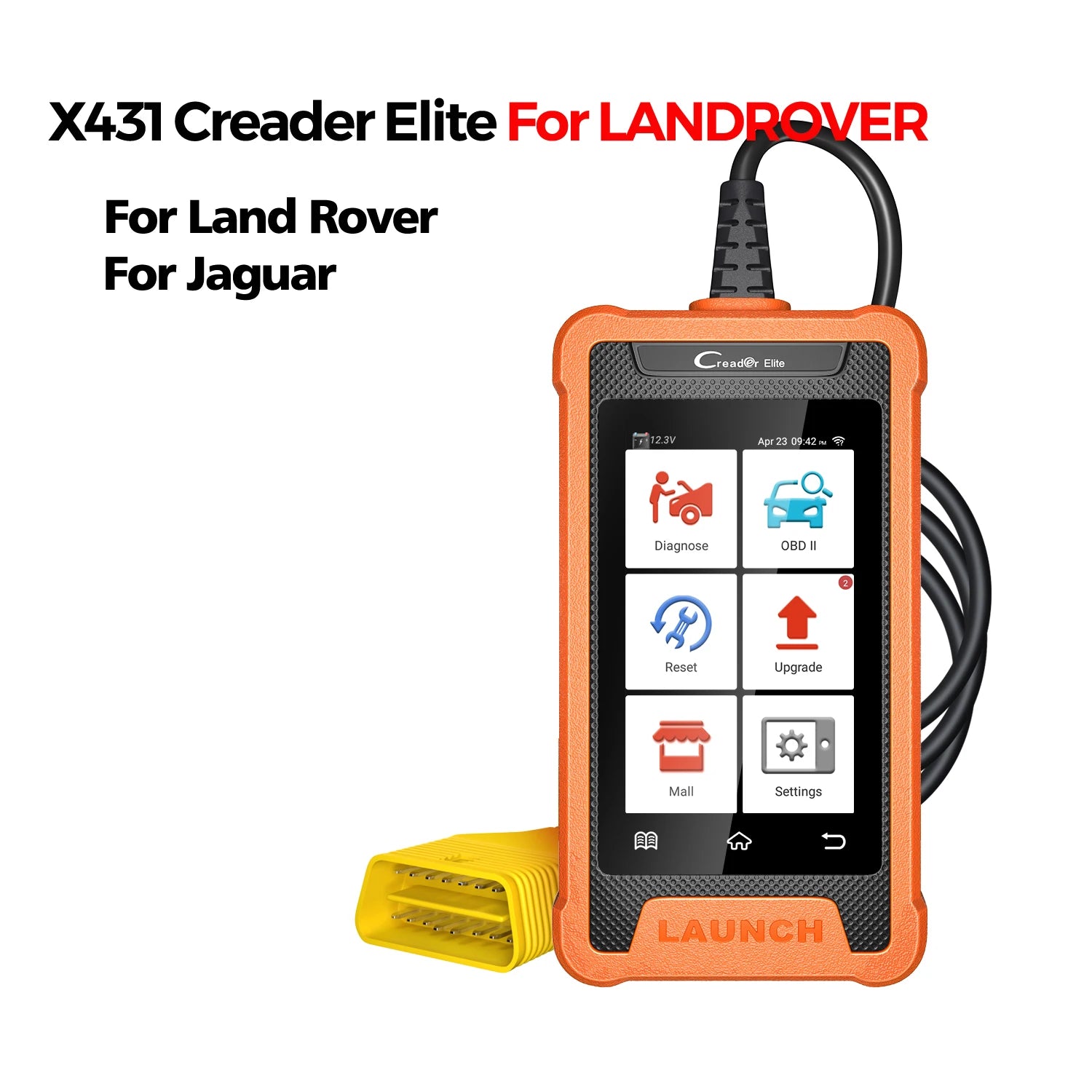 LAUNCH X431 Creader Elite Car Diagnostic Tools Professional Full System TPMS 31+ reset Function Online Coding OBD2 Scanner
