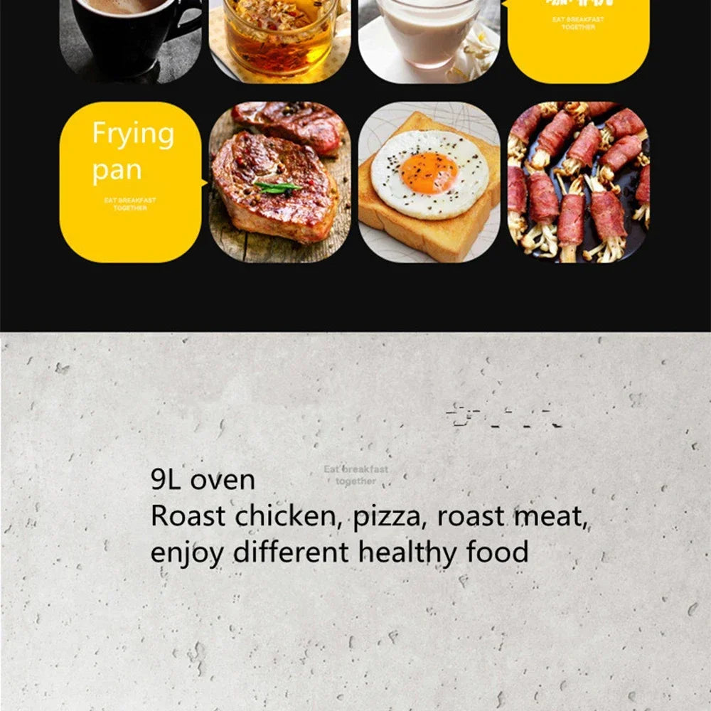 3 in 1 Breakfast Machine. Toaster. Coffee Machine. Oven. Kitchen Oven. Kitchen Appliances.