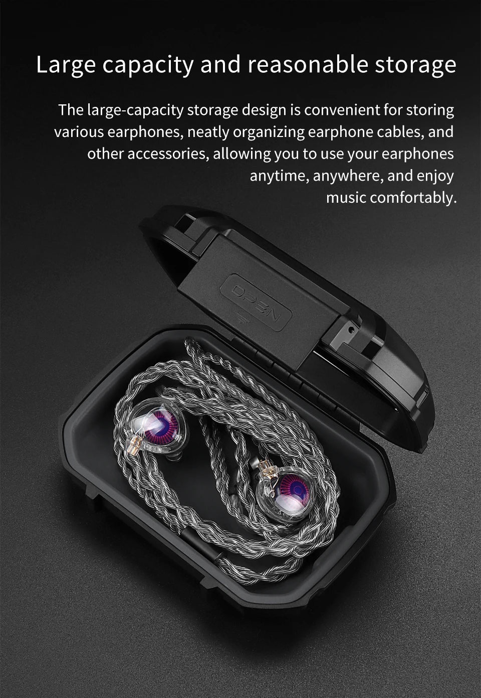 TRN MAG+  Earphone Box Dustproof  Waterproof  Shockproof Earphone Storage Box