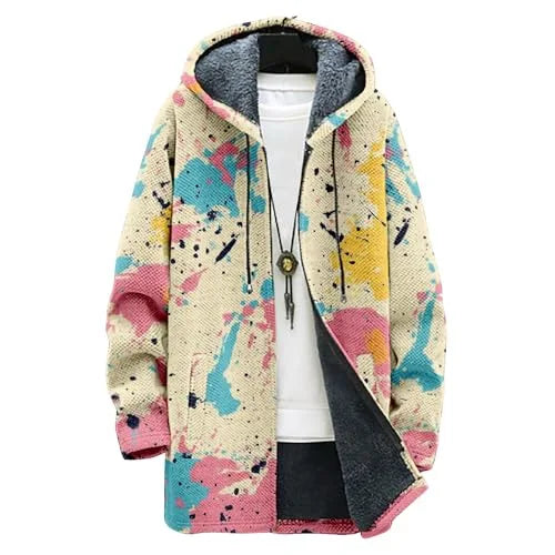 Spring Men's Trend Lapel Chenille Woolen Coat Woolen Coat