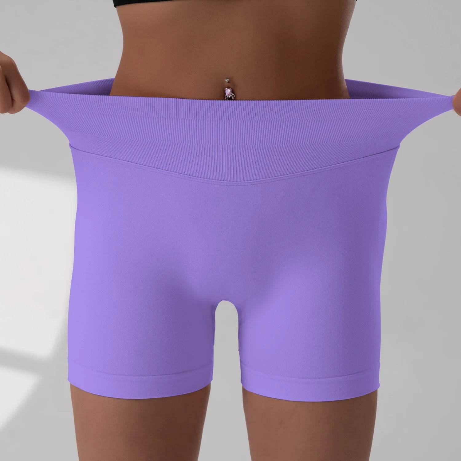 Summer Women Sexy Seamless Fitness Sports Biker Shorts Low Waist Gym Short Workout Scrunch Butt Yoga Leggings