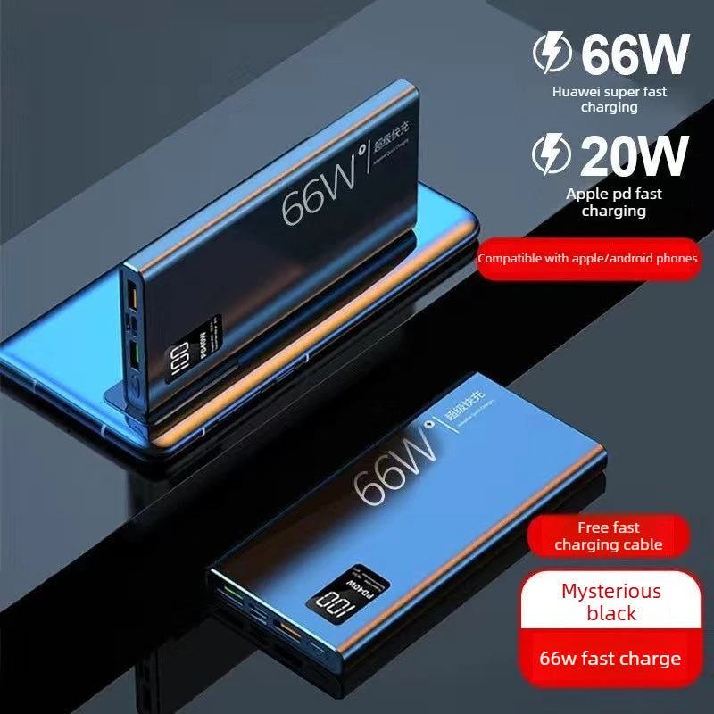 (CCC)66W 10000/20000/30000mAh Fast Charging and Large Capacity POWER BANK for Iphone Android Phone Powerbank