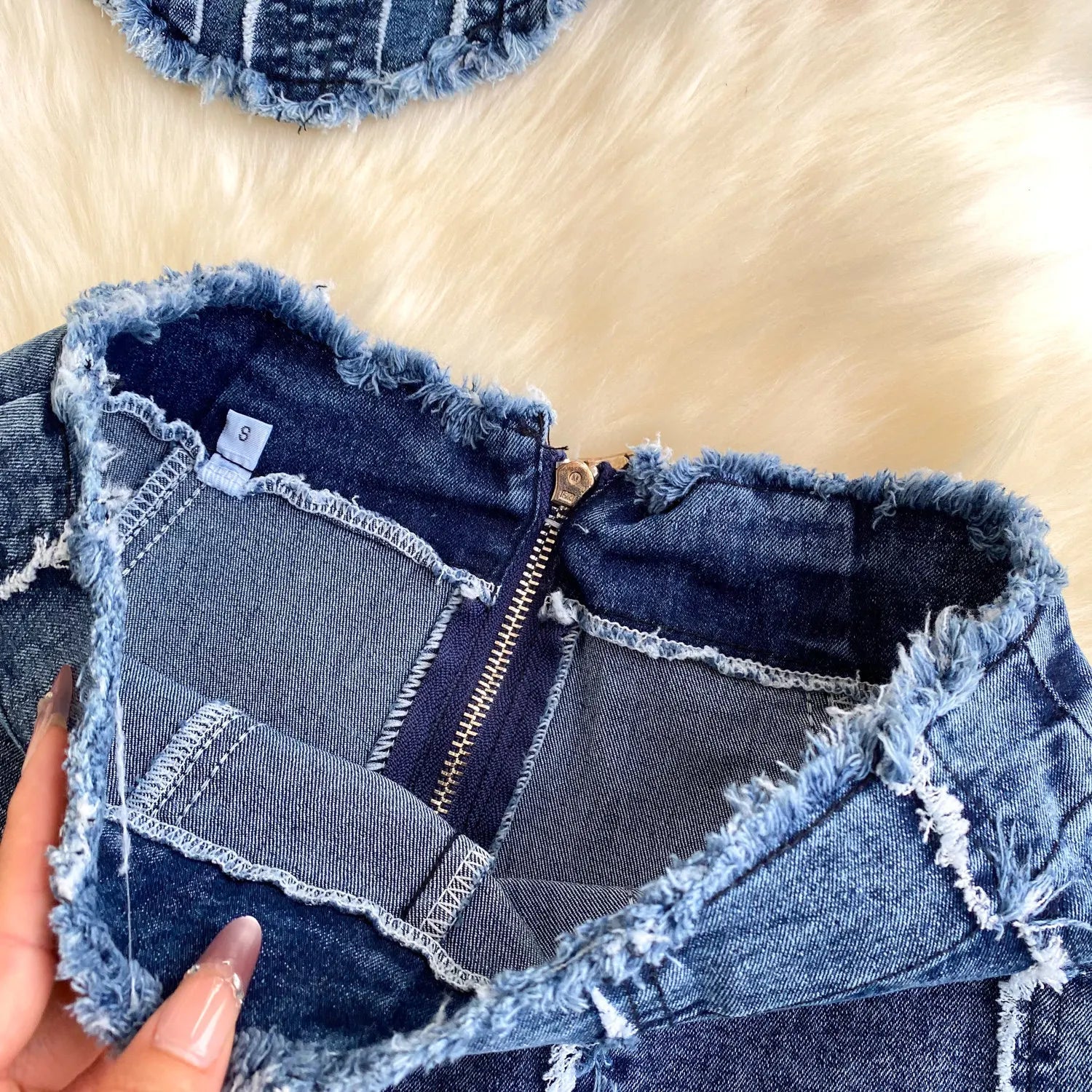 Two Pieces Women Pant Set Denim Matching Set Solid Camisole Sleeveless Top Zipper Fly Empire Waist Full Length Pants 2026 Summer