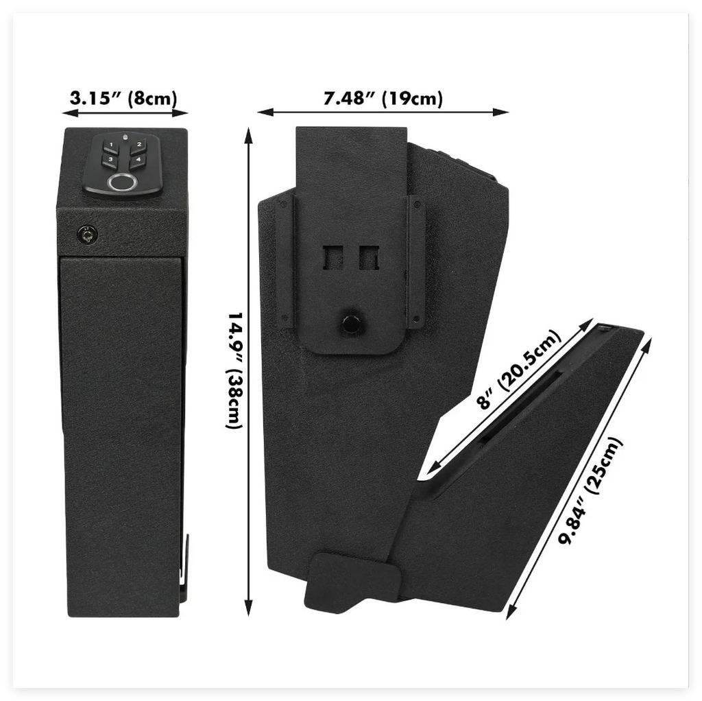 OS519FC 2-in-1 fingerprint password pistol safe European and American wall mounted pistol Box
