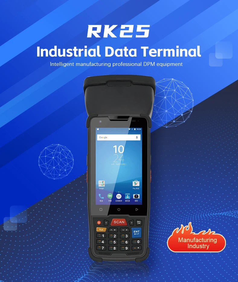 Industrial Level Rugged PDA Barcode Scanner for Data Collection Android Mobile Handheld with Stock Availability