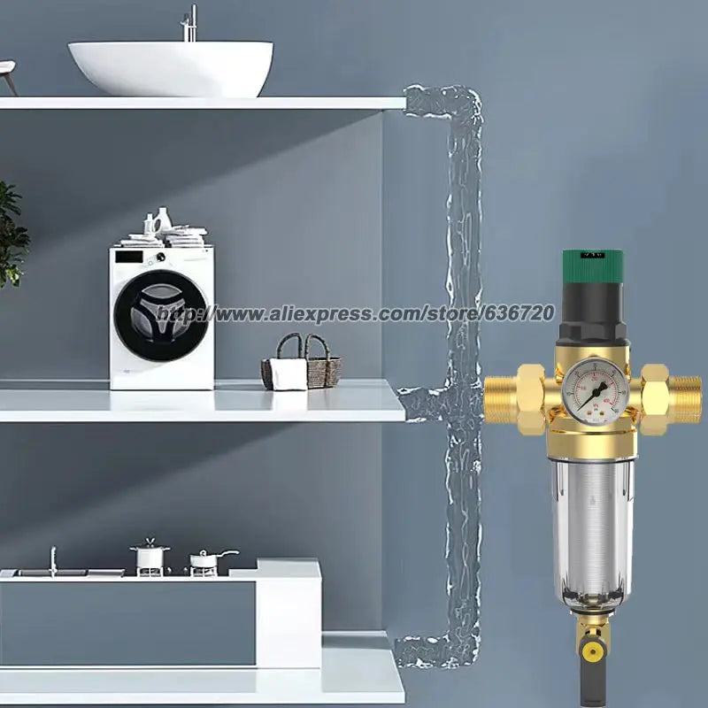 RV Water Pressure Regulator and Filter Kit - NSF Certified All-in-One Lead-Free Fresh Water Kit