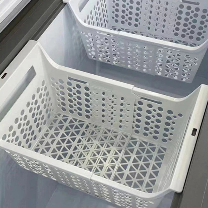 Kitchen Freezer Organizer Basket Odorless Heavy Load Rack for Chest Freezer Space Saving Storage Solution withMulti-layer Design