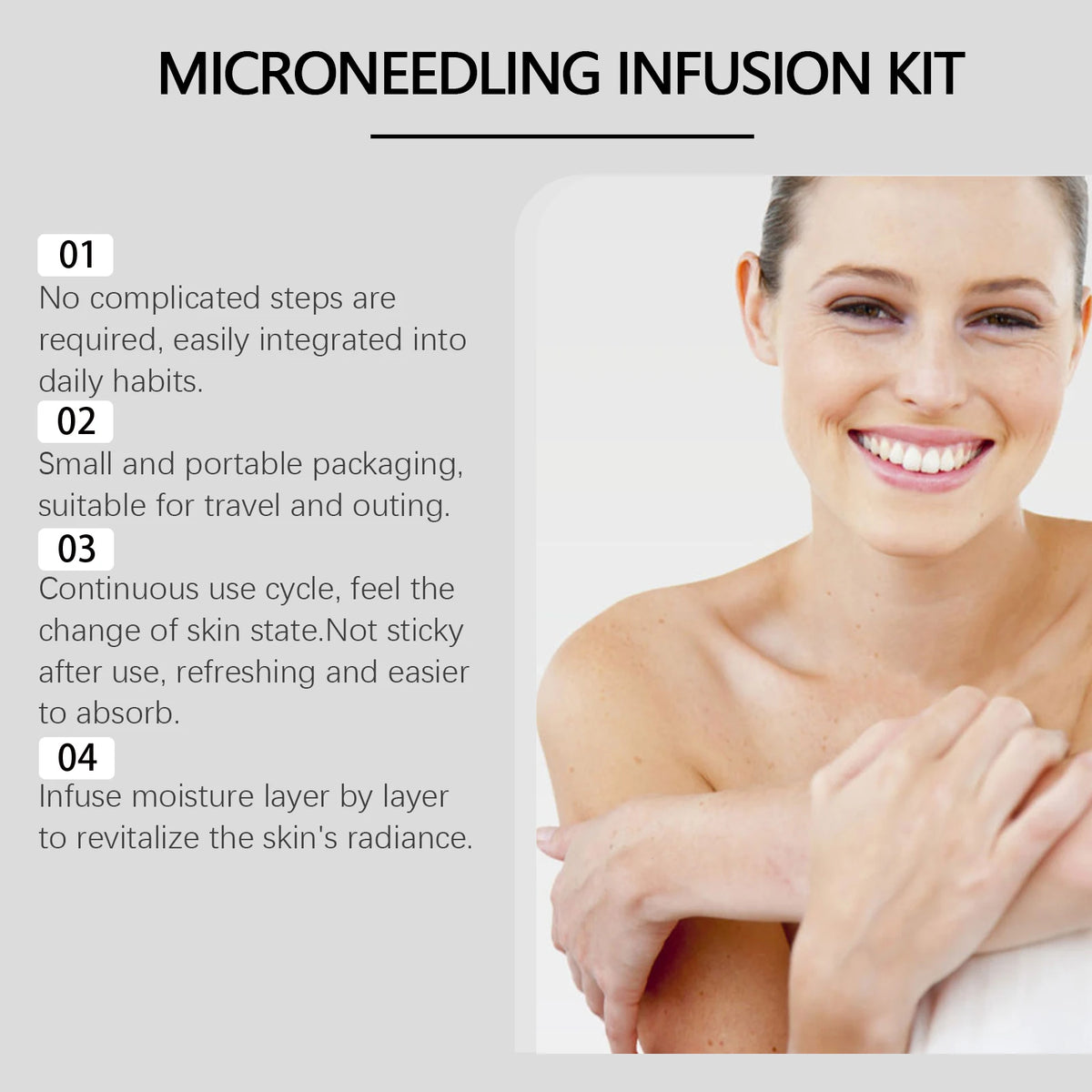 EELHOE Micro Infusion Peptide Serum Anti-Wrinkle Firm Skin Elasticity Enhancement Hydrating Hyaluronic Acid Pore Refining Serum