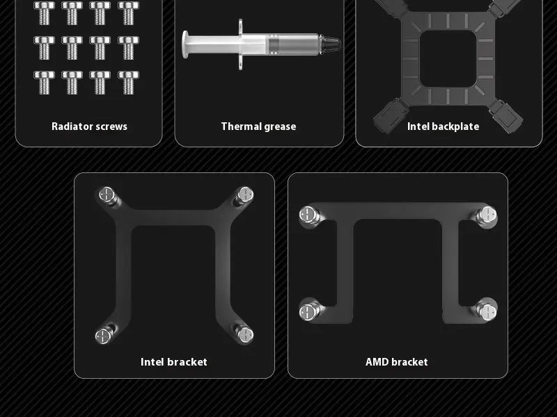 X-GAMERX M240 M360 Liquid Cooling ARGB Dynamic Light Synchronization Thermal Display Integrated Water Cooling Radiator
