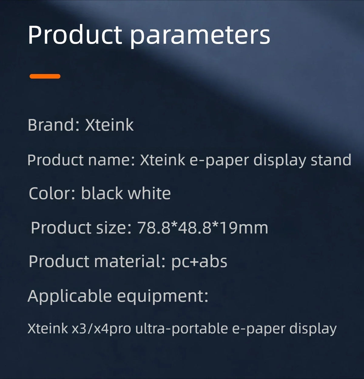 3in1 Charging Stand for XTEINK X3/X4 Pro E-Ink Reader, Desktop Cradle with 65 Degree Tilted Design, Storage Base for Tablet