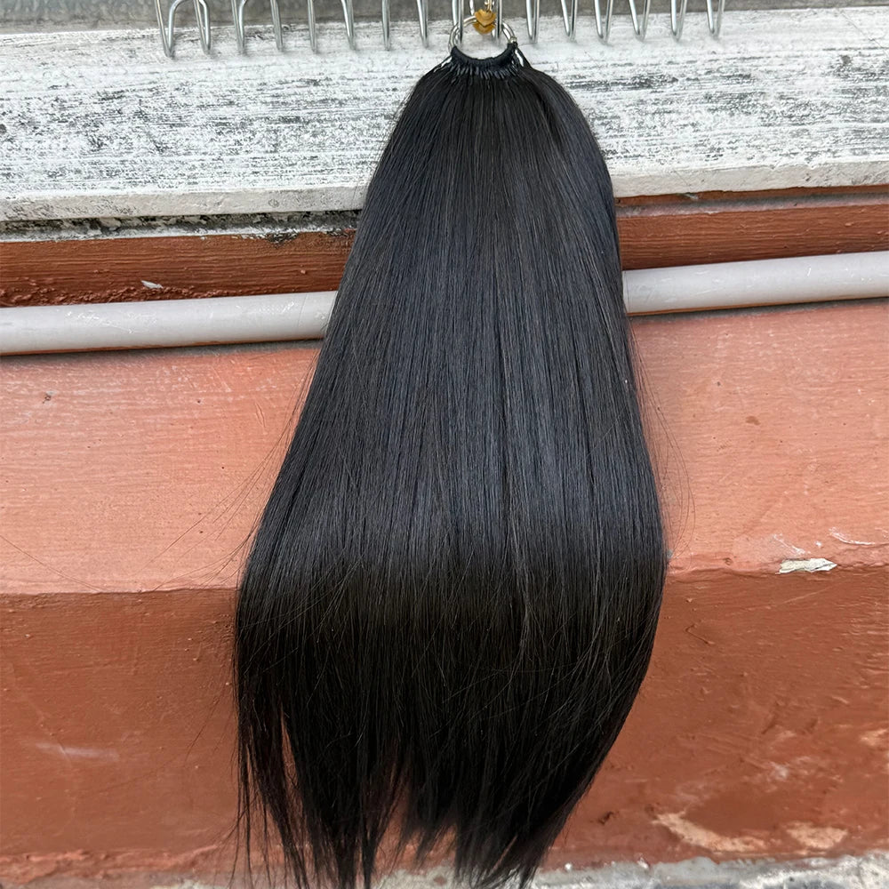 Water Wave Crochet Human Hair Extensions No Shedding Invisible Crochet Feather Braiding Natural Color Body Wave Hair Extension