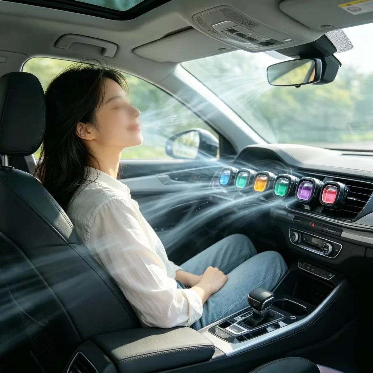 Car Air Vent Perfume Long-lasting Fragrance Air Purifiers Powerful Odor Eliminator Essential Oil Alcohol-free Car Accessories