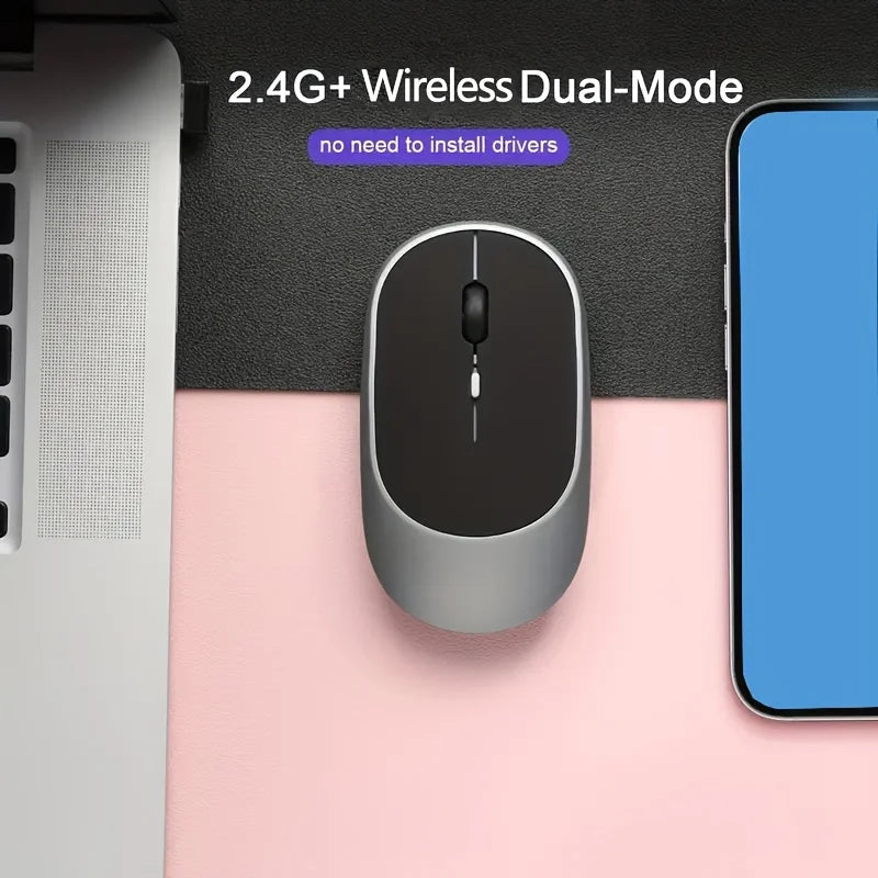 Wireless Mouse Bluetooth-Compatible Mouse Ergonomic 1200DPI Mouse For MacBook Tablet Laptops Computer PC iPad 2.4Ghz Gaming Mice