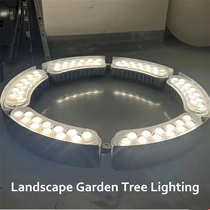 12w 1pcs LED Outdoor Colorful Waterproof Tree-hugging Lamp Shooting Landscape Lighting Tree AC220v Park Light for Columns Yard