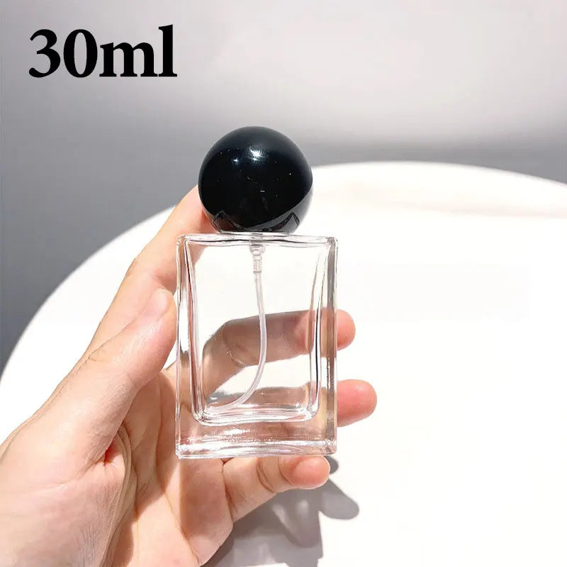 30/50/100ML Square Glass Perfume Bottles Portable Spray Bottle Large Capacity Replacement Empty Wholesale Refillable Containers