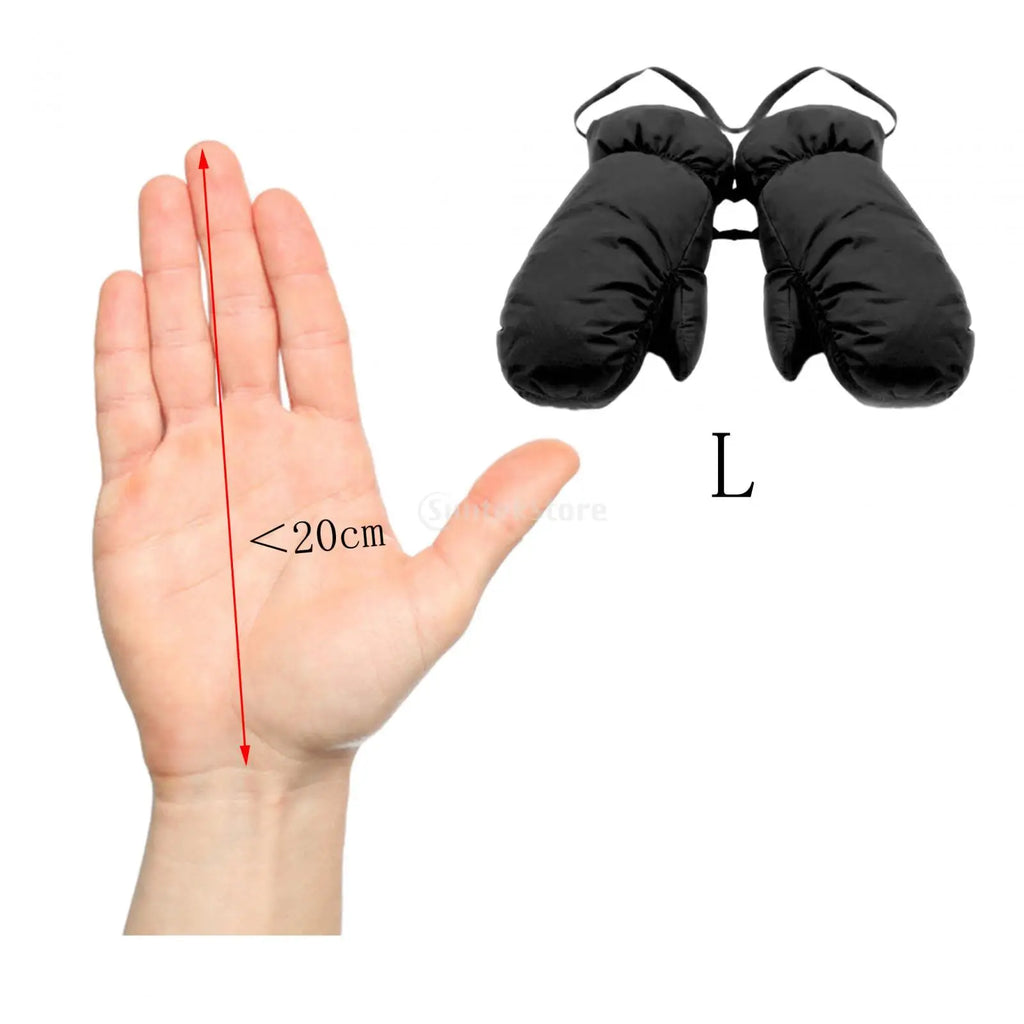 Down Mittens Ski Mittens for Men Women Warm Windproof Cold Weather Gloves Winter Snow Mittens for Skiing Biking Autumn Winter