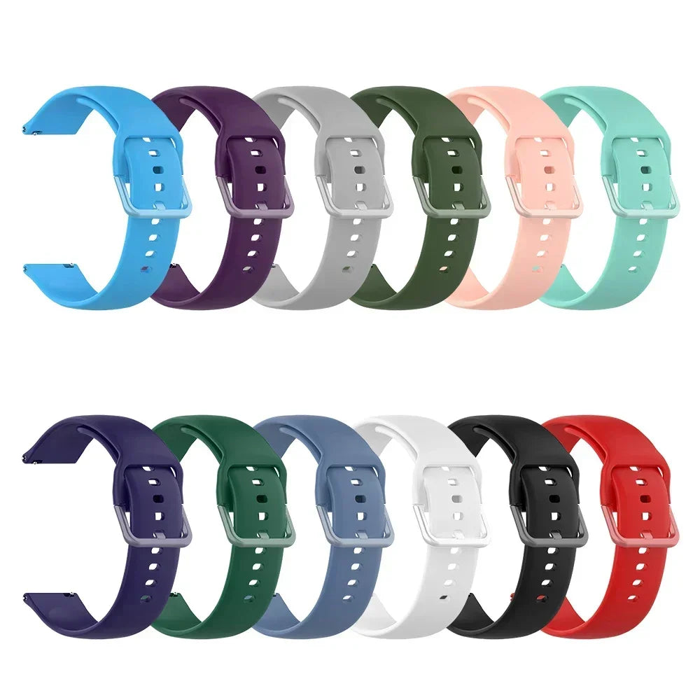 Strap For Amazfit GTS 2/4/3/GTS 2/4 Mini/GTR 4/2/2e 20mm/22mm Watch Silicone Sport Bracelet Amazfit bip 5 3/S/u pro Series band