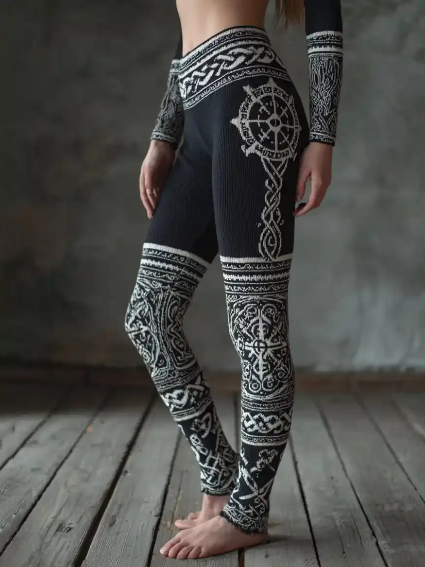 Women's Snow Wolf 3D Print Stretchy Workout Leggings Slim Tights Sexy Yoga Pants Trendy Fashion Clothes