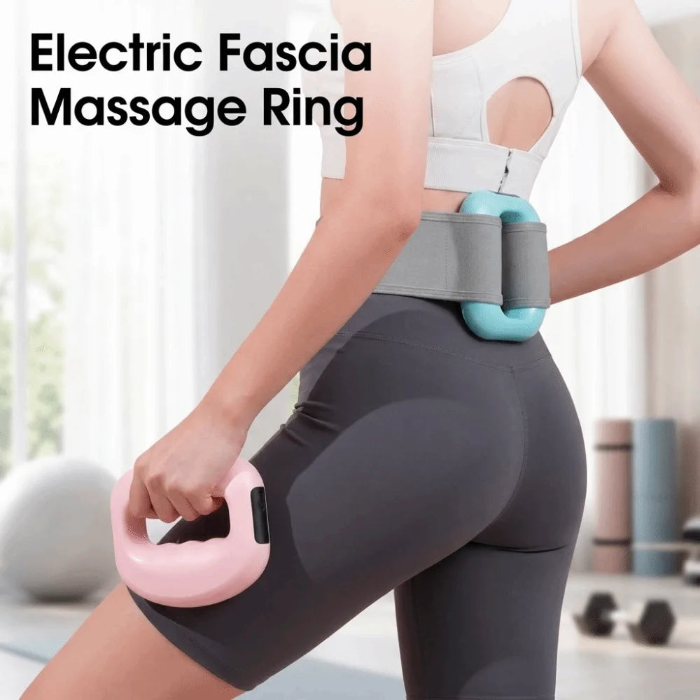 Ergonomic Electric Fascia Massage Ring Fat Burning with Belt Electric Body Slimming Machine Low Noise 5 Adjustable Speed