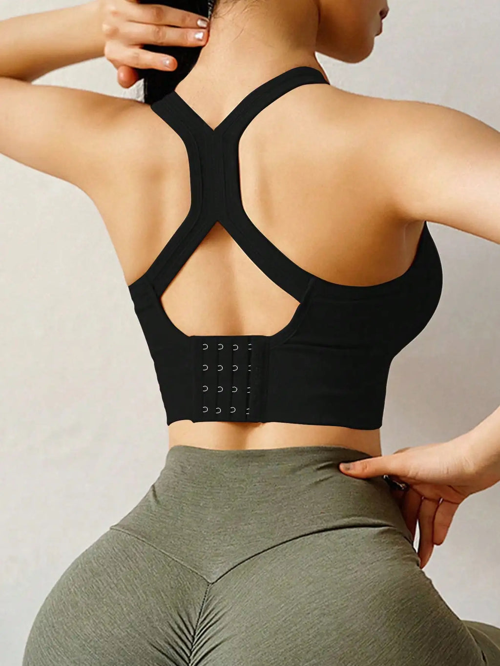 Yoga Sports Bra Wireless Gym Tops Underwear Cross Top Sports Tank Push Up Bras Hockproof Running Lingerie