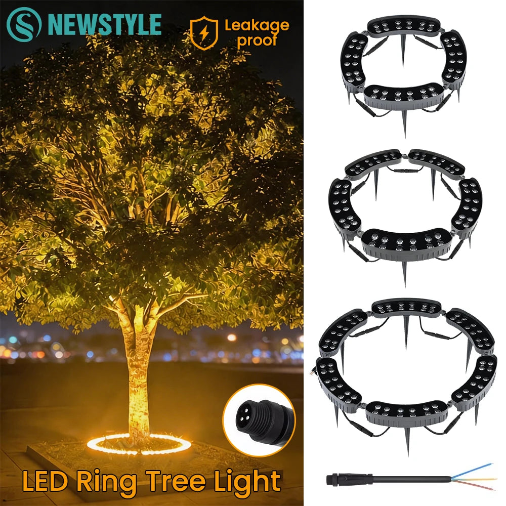 220V LED Tree Hug Lights IP65 Waterproof Outdoor Night Projection Spot Light For Home Decor Garden Park Yard Landscape Lamp