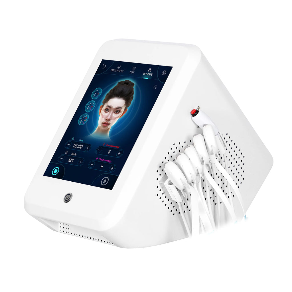 EMS RF PEFACE Professional Facial MYOslim Electrostimulation Machine Emrf Face Face Lifting Sculpt Face Pads Massager Device