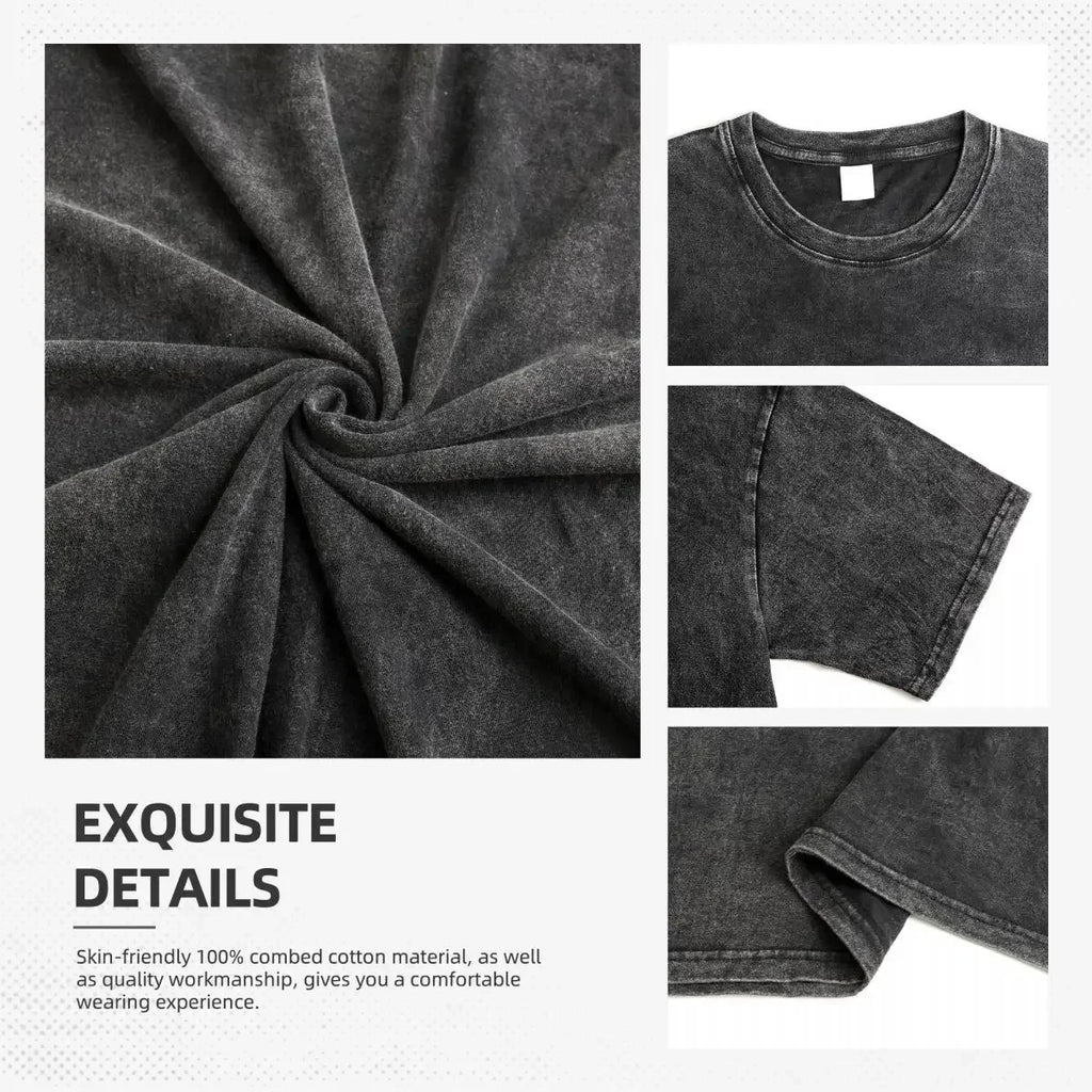 Outer Wilds Washed T-shirt New Model personality Clothes Oversized Unisex Vintage Loose Trendy Cotton Harajuku high quality soft
