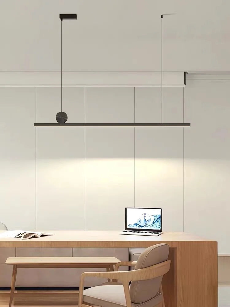LED Restaurant Chandelier Modern Minimalist Kitchen Ceiling Light Dining Table Pendent Lamp Bar Pendant Light Indoor Lighting