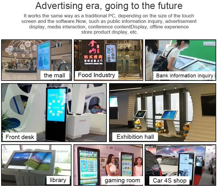 32-Inch screen interactive LCD kiosk touch screen floor rack digital poster self-service advertising inquiry machine