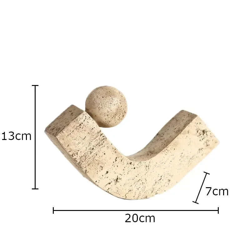 Geometric Arc Natural Stone Ornaments Modern Crafts Desk Decoration Minimalist Desk Decoration Home Aesthetics Modern Art Statue