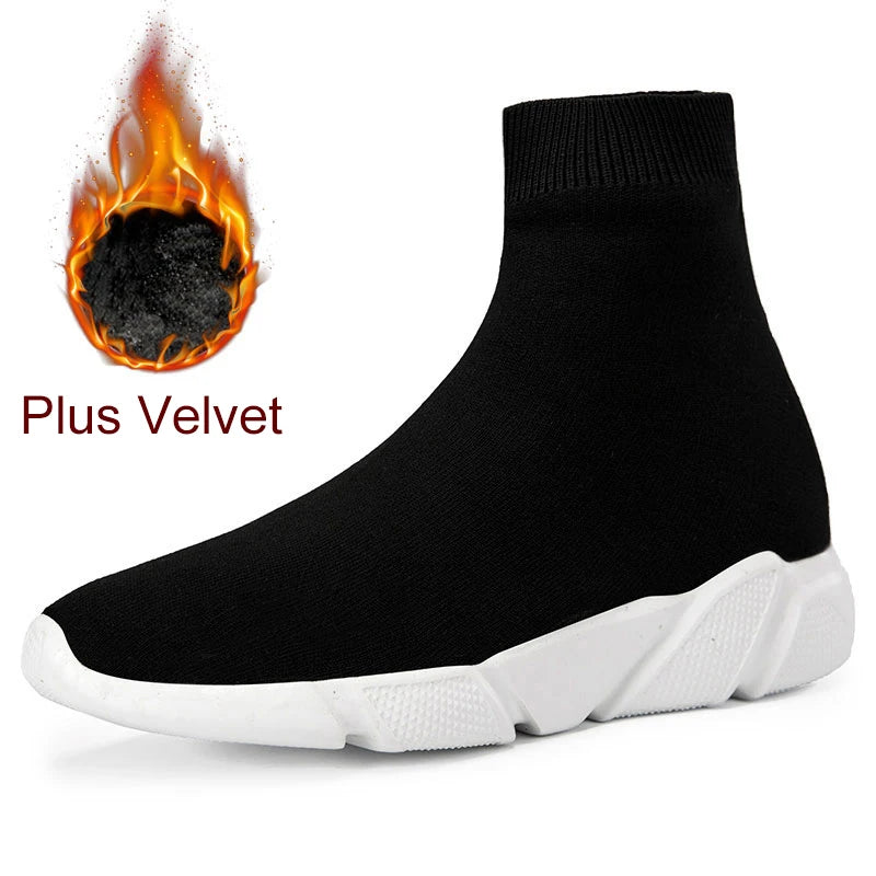 MWY Women's Sports Shoes High Top Warm Socks Shoes Casual Sneakers Men Zapatillas De Mujer Ofertas Walking Shoes Size 35-47