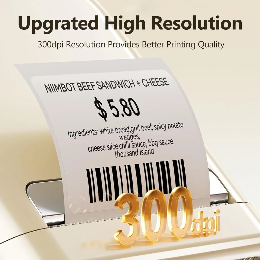 Niimbot B21Pro 300DPI Mini Portable Printer Adhesive Photo Label Printer Print Width For Photos Receipts Business Label Make