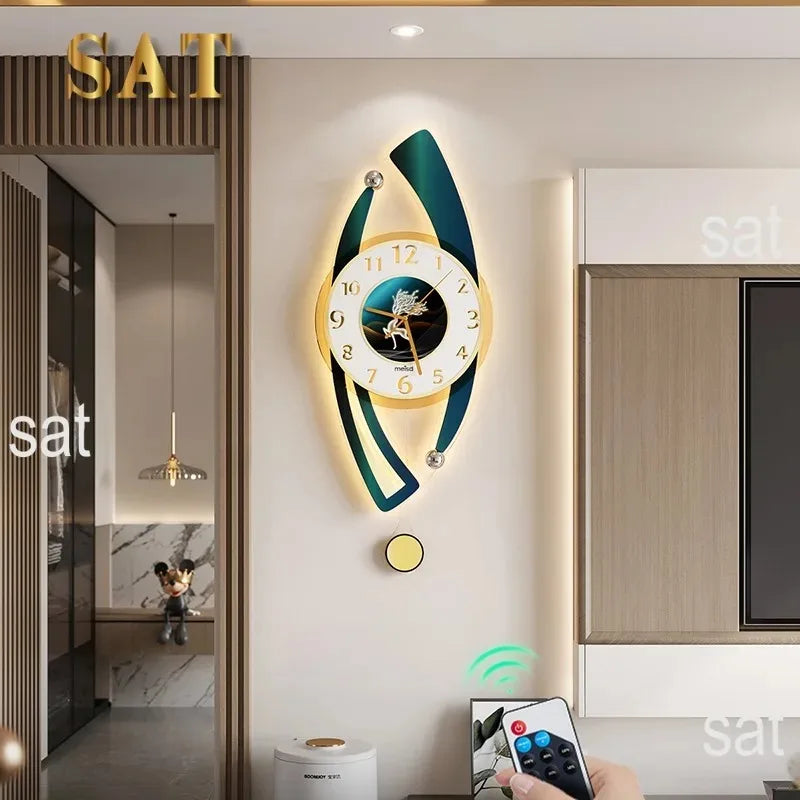 Interior Korean Wall Clocks Aesthetic Bedrooms Creative Minimalist Wall Watch Restaurant Digital Reloj De Pared Home Design