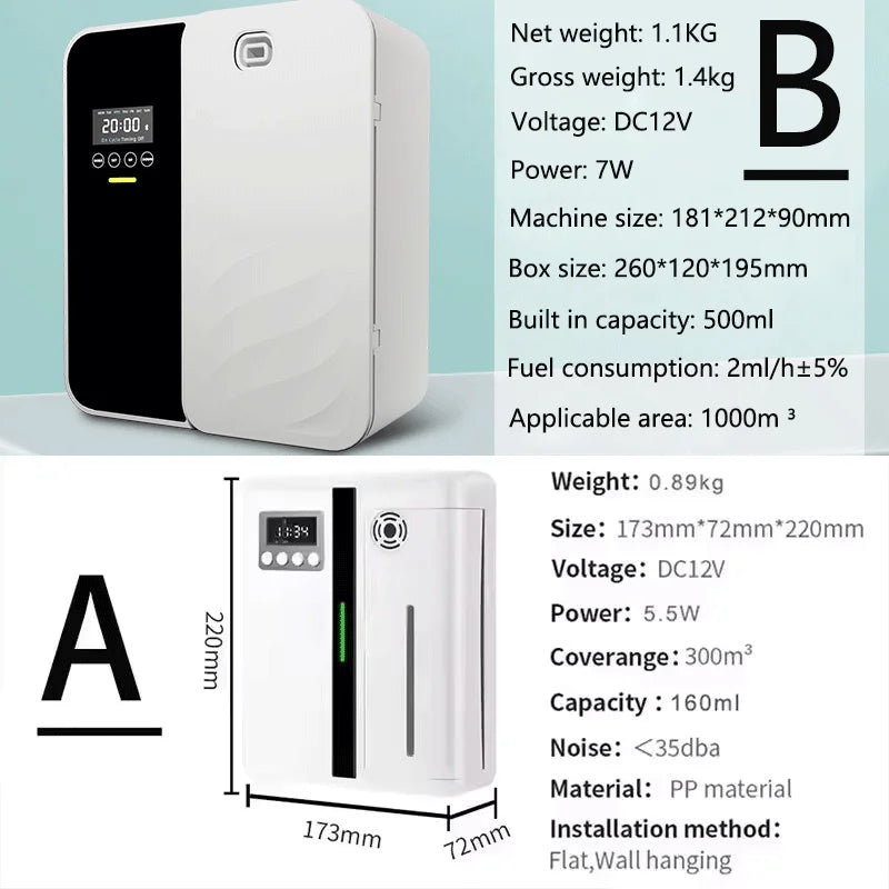 Bluetooth Smart Aroma Diffuser Hotels Air Freshener Flavoring Diffuser Coverage 300m³ Electric Smell For Home Smell Distributor