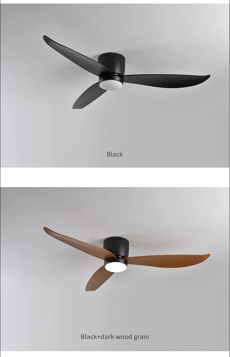 SOVE Modern Led Ceiling Fan Kitchen Living Room Dining Room Household High Air Volume Remote Control Pendant Light