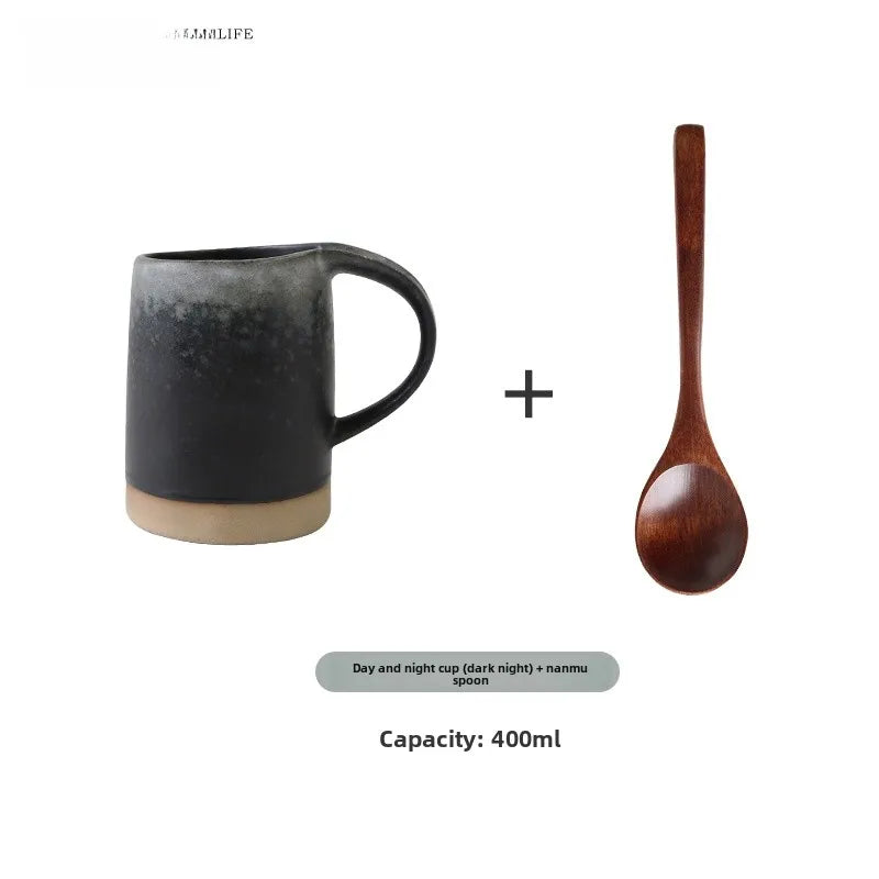 Tlife Japanese Sle Cerc Coffee Cup Vintage Small Batch Mugs Couple Cups Day Night Home Use Handmade Available