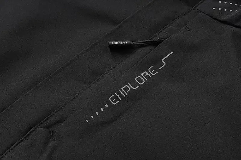 Mens Outdoor Waterproof Windproof Hooded Jacket Lightweight Cycling and Hiking Rain Coat Durable Work Wear Climbing Outerwear