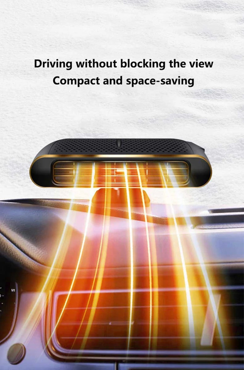 Electric Car Heater Air Cooler Fan 12V Portable Demister Defroster Heating Fan 200W Dryer Windshield Defogging Accessroie