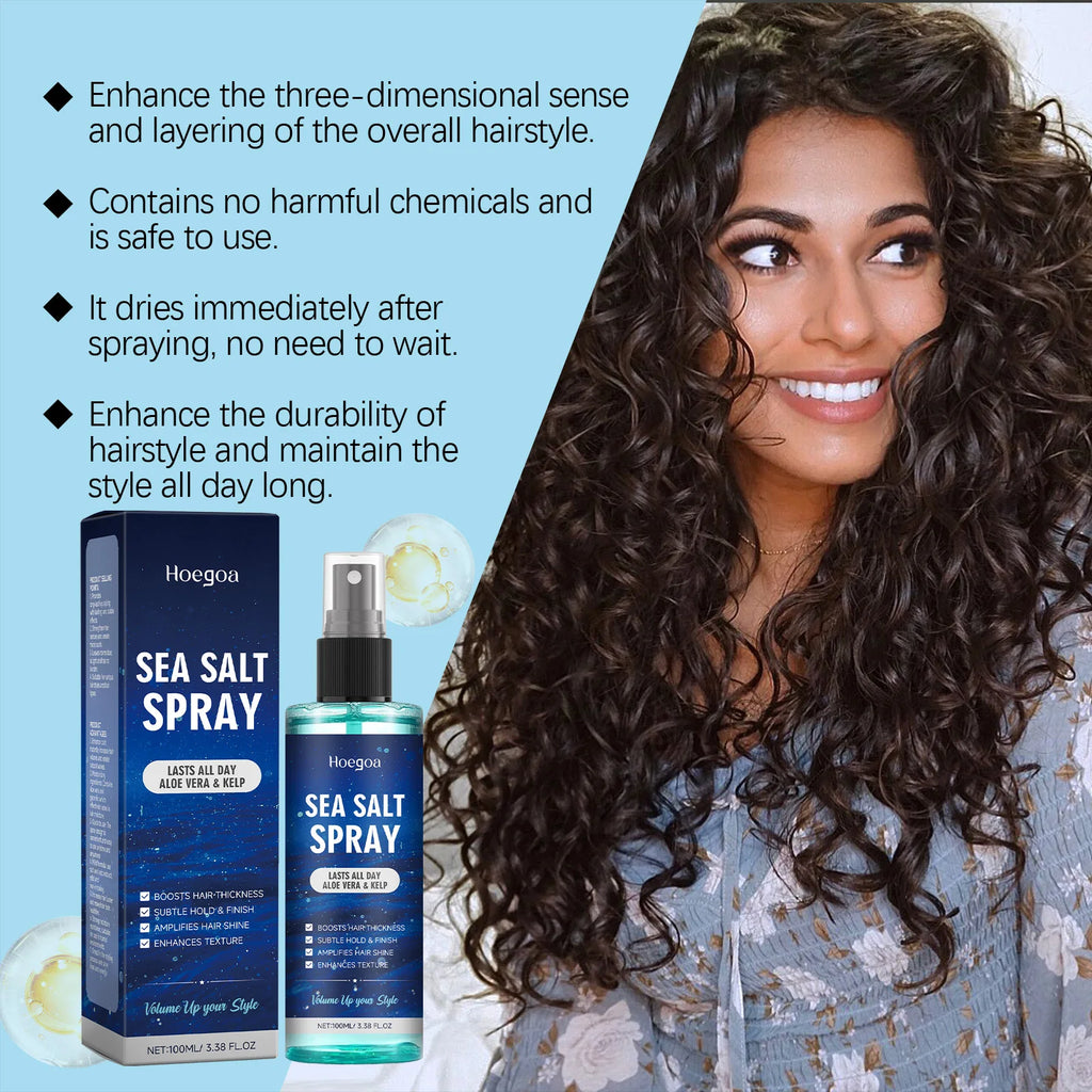 Sea Salt Texturizing Spray Create Natural Beach Waves Improve Hair Texture Lightweight Non Greasy Styling Mist Adds Thickness