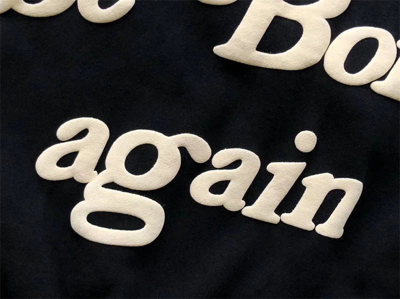 Foam Logo Ye Must Be Born Again Hoodie Men Women Best Quality Oversize Kanye West CPFM.XYZ Sweatshirts