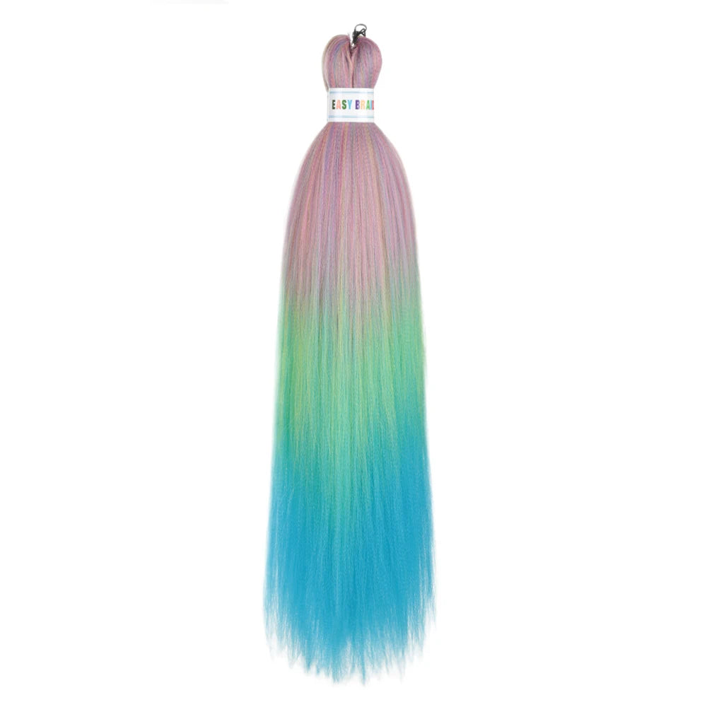 Ombre Kanekalon Braiding Hair Extensions Pre Stretched 26 Inch Synthetic Hair for Afro Jumbo Box Braids Natural Looking