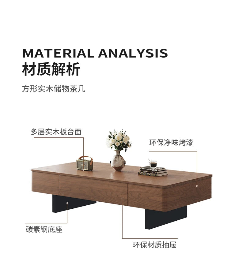 Modern Luxury Coffee Table Aesthetic Minimalist Trendy Coffee Tables Design Storage Mesa De Centro Sala Living Room Furniture