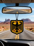 Sandalwood and Fruity Scent - Federal Eagle Design Five-Star Neutral Car Perfume and Non-Toxic Air Freshener |   Natural Essential Oils and Aromatherapy Scent Tablets (Noroili/Grapefruit/Cedar) |   Hanging Type and Dual-Purpo