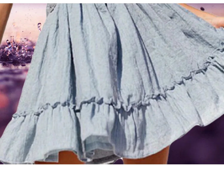 Women's Sexy Backless Lace Spliced Dress Summer V neck Mini Dresses Ladies Fashion Clothes Elegant Evening Dress Drop Shipping