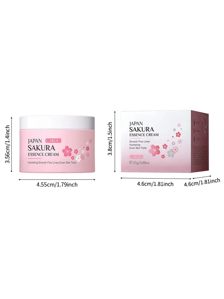 LAIKOU SAKURA Essence Face Cream Hyaluronic Acid Smoothing Moisturizer Whitening Nourishing Oil Control Brighten Skin Care Cream