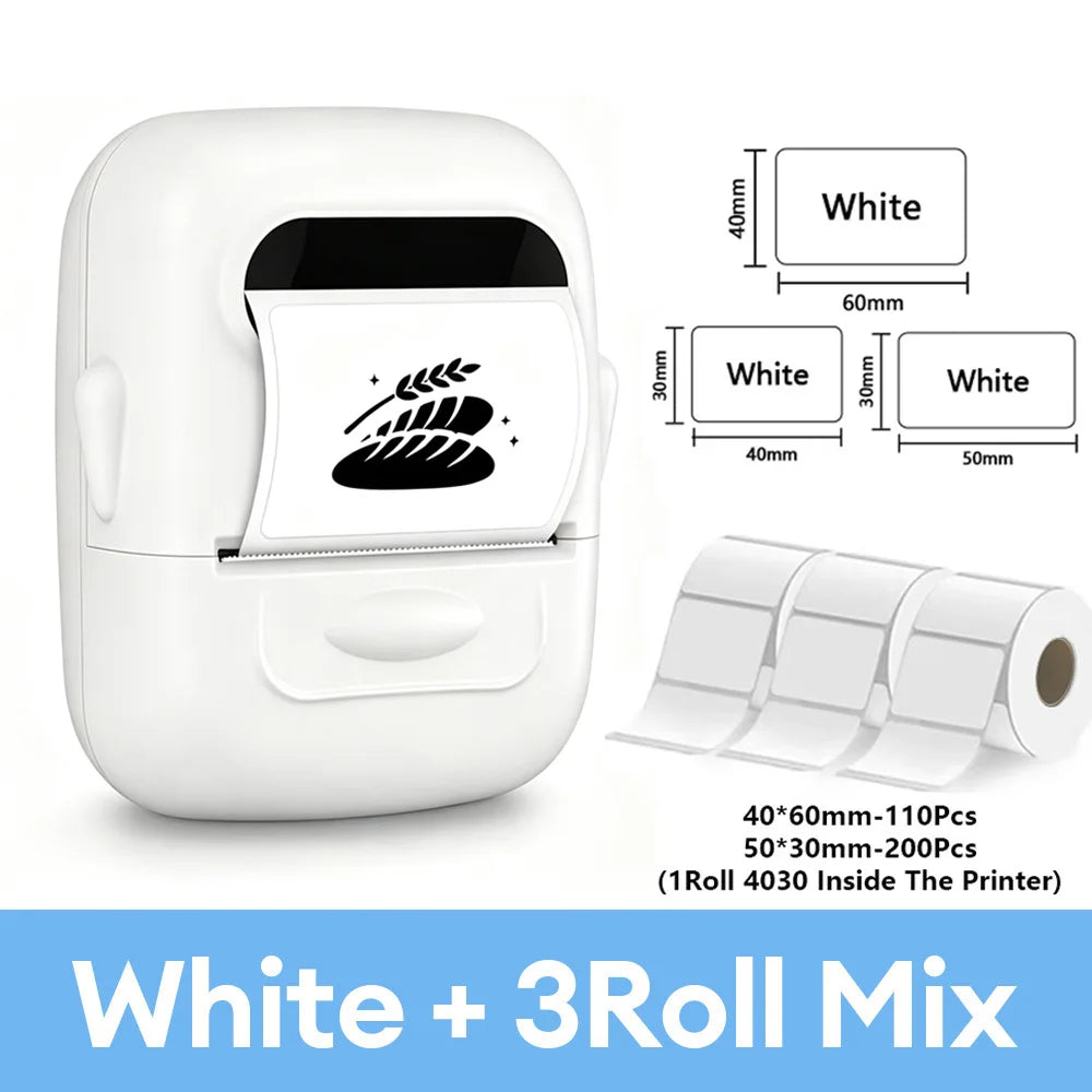Marklife P50 Bluetooth Mini Portable Thermal Label Maker Printer, Wireless Barcode Price Tag Sticker Printer For Small Business