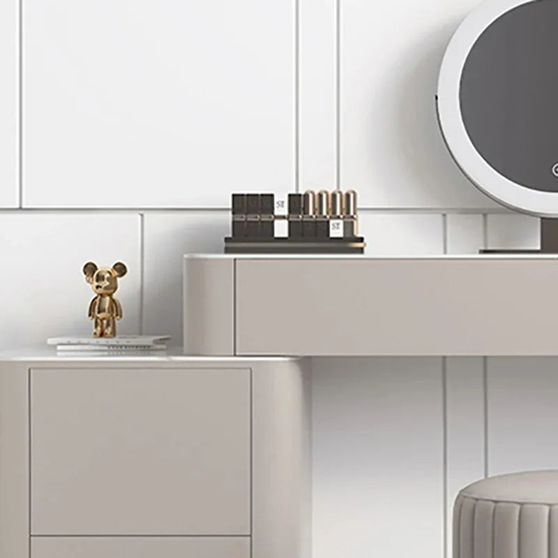 #With Mirror Storage Vanity Table Modern Nordic Luxury Trendy Vanity Table Premium Organizer Meuble Coiffeuse Home Furniture